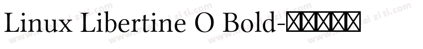 Linux Libertine O Bold字体转换